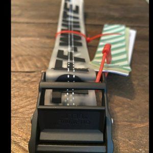 NWT Off-white clear black belt